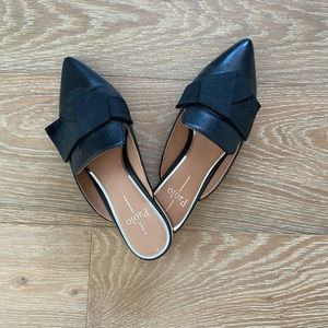 Women’s Linea Paolo Anya Mules in ‘Black Nappa’ Size 7.5